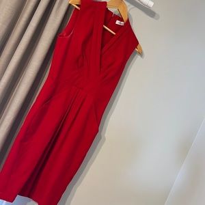 Red Calvin Klein dress